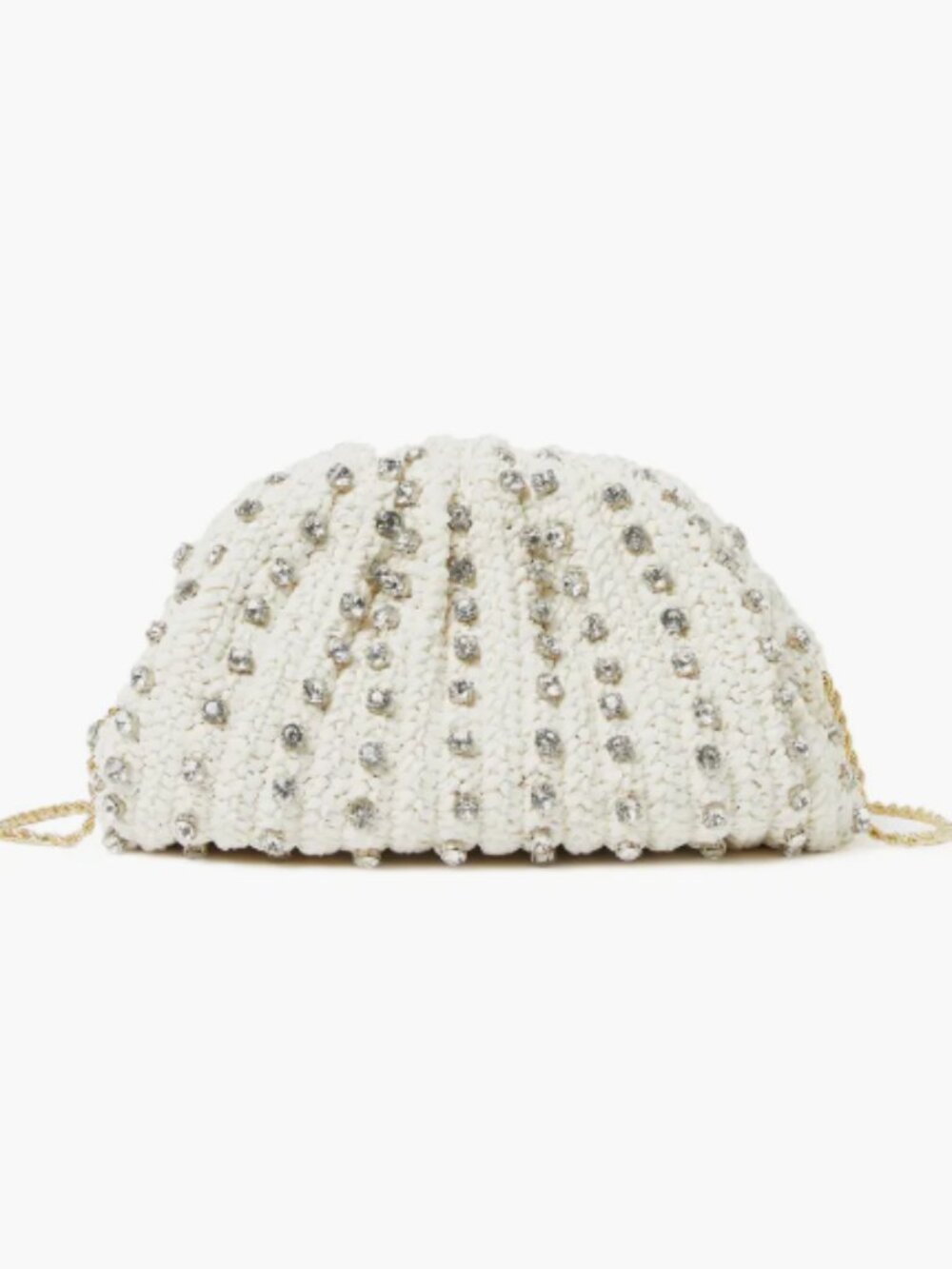 Bailey Crystal Embellished Raffia Bag